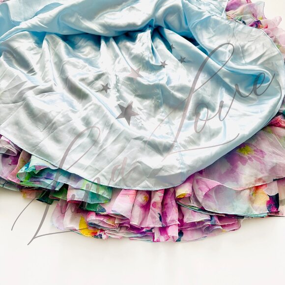 MAC DUGGAL x Anthropologie Asymmetrical Halter-Neck Tiered Gown (size 2) NWT - Picture 7 of 12